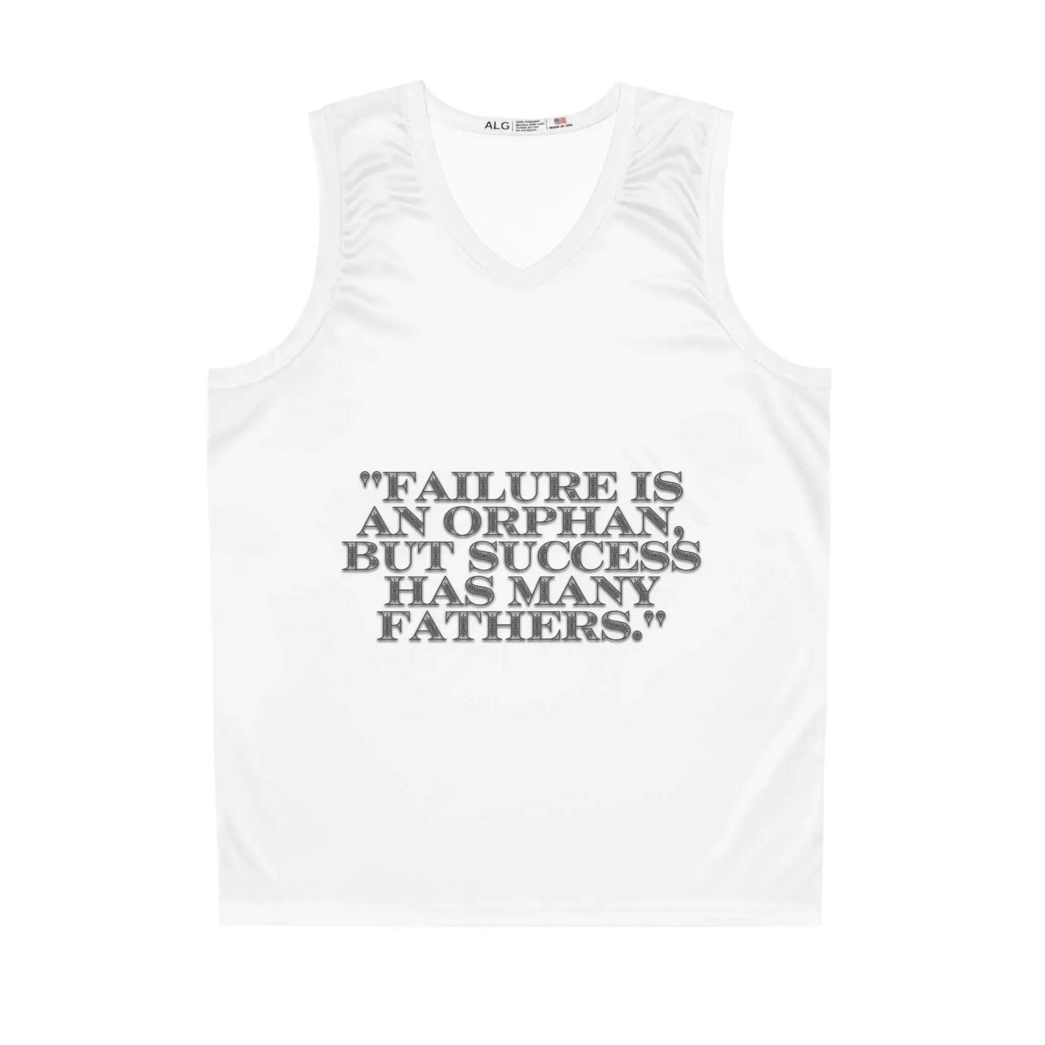 Tank-Top Basketball Jersey with Quote