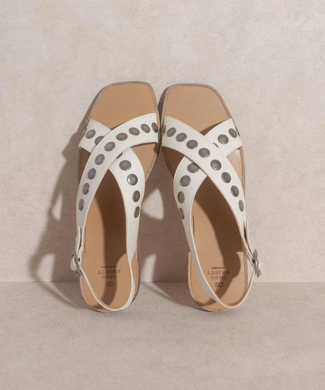 The Kylie | Studded Cross Band Sandal