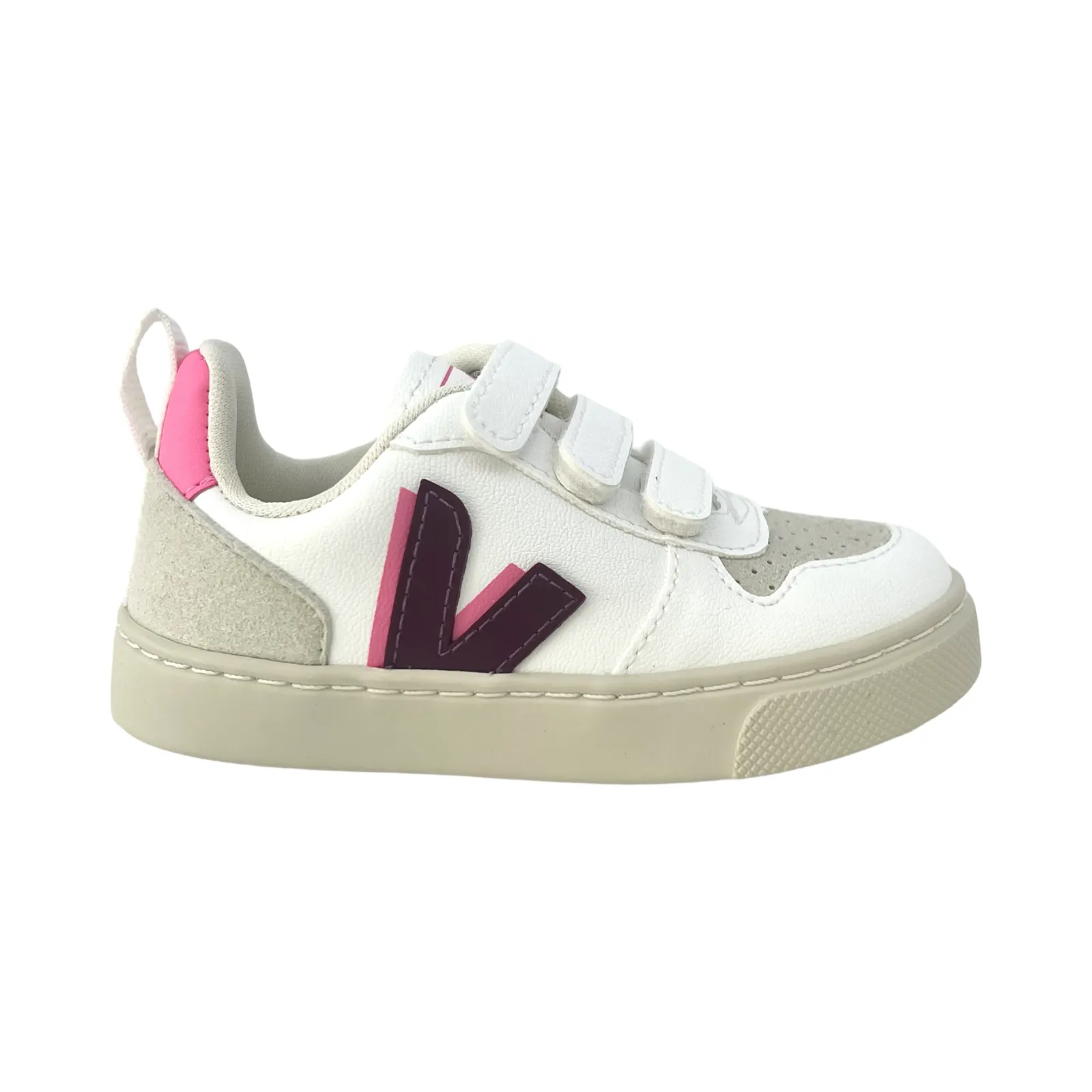 Veja Magenta-Fuschia Triple Velcro Sneaker