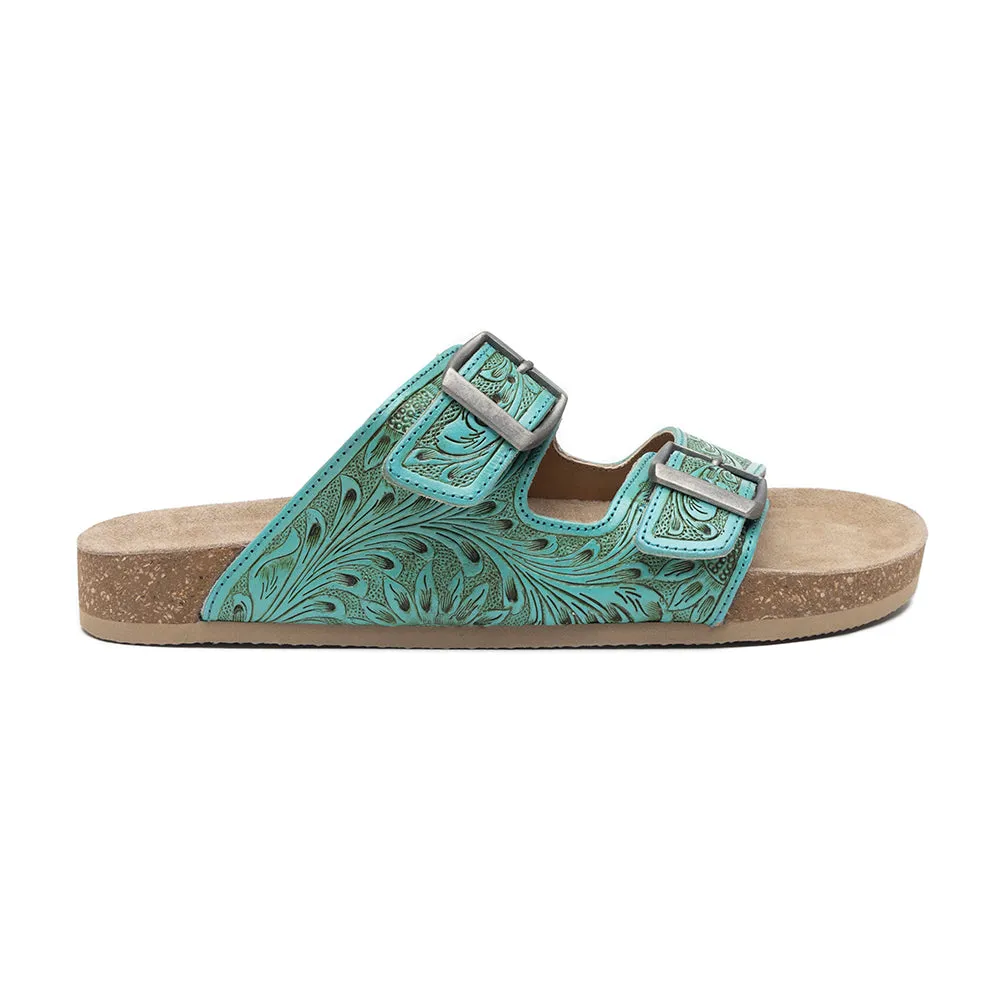 Verdent Ranges Hand-tooled Sandals