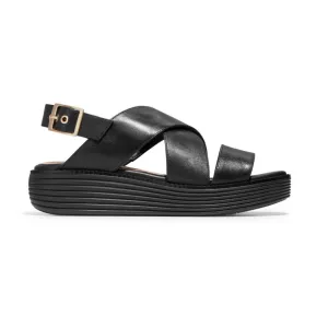 WOMEN'S COLE HAAN ØRIGINAL GRAND PLATFORM SANDALS | BLACK / BLACK