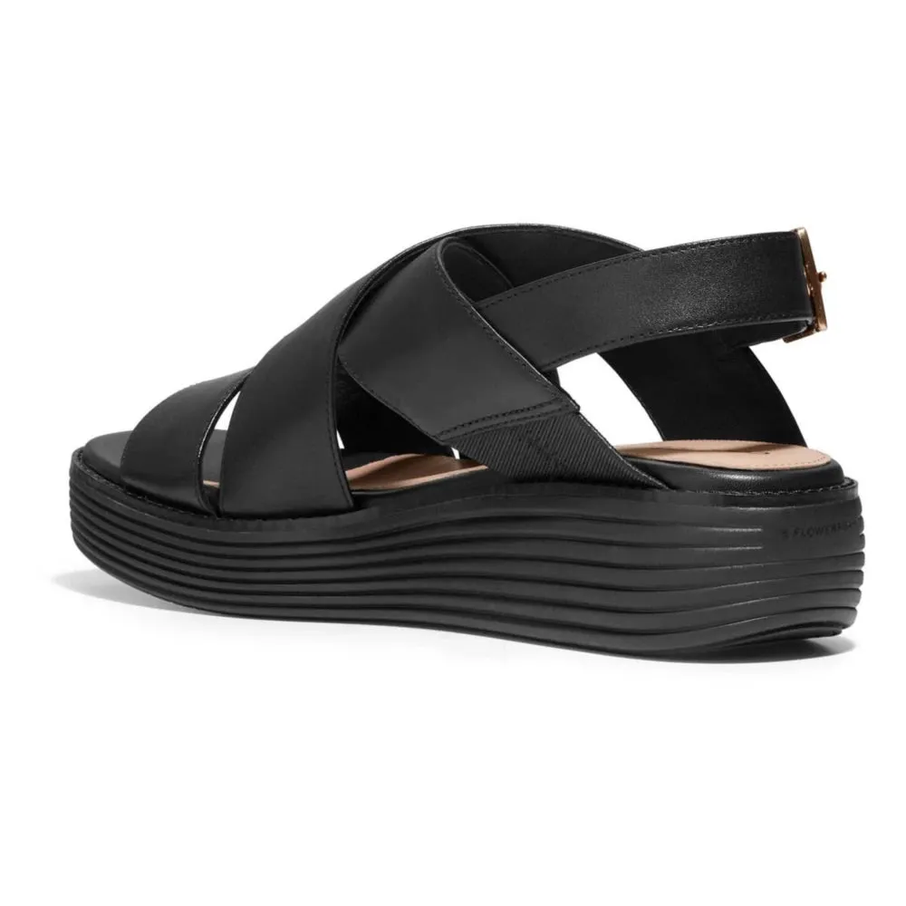 WOMEN'S COLE HAAN ØRIGINAL GRAND PLATFORM SANDALS | BLACK / BLACK